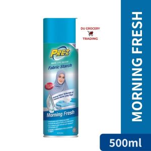 Prez Starch Ironing Morning Fresh 500ml - Seterika Tudung Dan Baju / Anti Wrinkle / Pengeras Pakaian