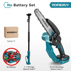 8 Inch Telescoping Pole Electric Chainsaw Brushless High Branch Saw Garden Tree Pruning Power Tool For Makita 18V Battery Pin