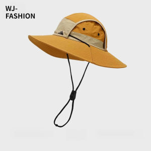 【WJ】Mũ nắng màu tương phản có thể thở Ngoài trời không thấm nước sấy nhanh leo ngư dân mũ