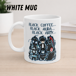 SOLO LEVELING -  BLACK ARMY CHIBI MUG by Mugen Mugs - Anime Mugs - Solo Leveling Mug - Sung Jin Woo Mug - Unique Mug - Gifting Idea - Best for Gifts
