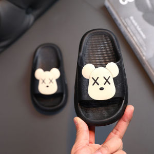 Childrens slippers cartoon Korean version of boys and girls home indoor children baby anti-slip slippers ins trend brand Outdoors Summer#919 Winter Summer Outdoors