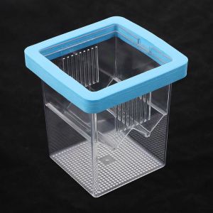 CUTE ELVES Acrylic Floating Fish Breeding Box Square Clear Aquarium Fish Breeding Box Fish Isolation Box Adjustable Fish Tank Hatching Incubator For Baby Fish Shrimp