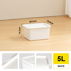 Citylife Stackable Storage Box With Lid Large Storage Boxes Cabinet Organizer 5L/21L