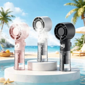 SJJL Có thể sạc lại bằng USB Quạt phun sương tạo độ ẩm mini Dụng Cụ Làm Mát với máy tạo độ ẩm Quạt tay Di động Quạt tay cầm Mùa hè