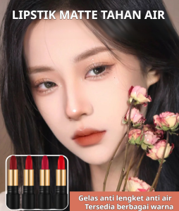 Lipstik warna tulle kabut ringan, Lipstik matte yang tidak lengket dan anti luntur, Lipstik anti lengket, Lipstik tahan lama