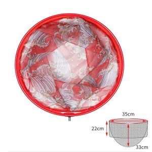 GUDAN Fishing Tackle Universal Aluminum Alloy Hand Net 30cm/35cm/40cm/45cm Folding Net Nano-mesh Fishing Net Brail Head Fishing Folding Net Landing Net