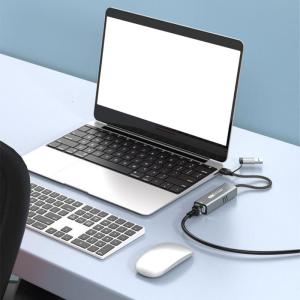 USB 5G Gigabit Ethernet Adapter with USB3.0 and Type C Port for Fast and Stable Internet Connection