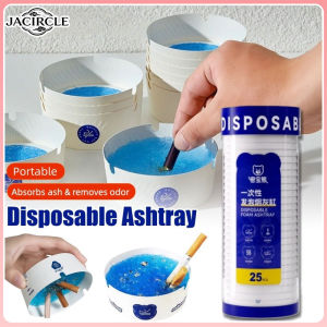 JACIRCLE Disposable Ashtray Quickly Extinguish Smoke and Adsorb Ash Eco-Friendly Foam No Washing Pollution-free
