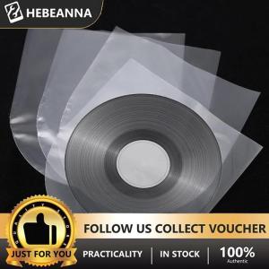hebeanna 50ชิ้น7 10 12นิ้วไวนิลใสป้องกันการบันทึก LP ถุงพลาสติกบันทึกป้องกันไฟฟ้าสถิตย์ด้านในถุงบรรจุภัณฑ์ฝาครอบใส
