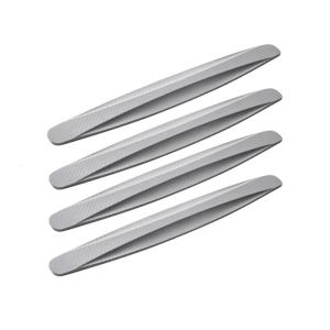 4pcs Flexible Bumper Guard Strips with Strong Adhesive Front & Rear Bumper Guard Upgrades for Car Front & Rear Safety