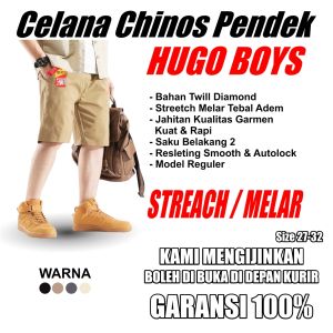CELANA CHINOS PENDEK PRIA STREACH