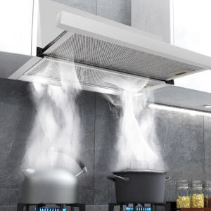 Retractable/Telescopic Rangehood 900MM Built-In Telescopic Hood Stainless Steel Dual Motor 900mm Width Range Hood