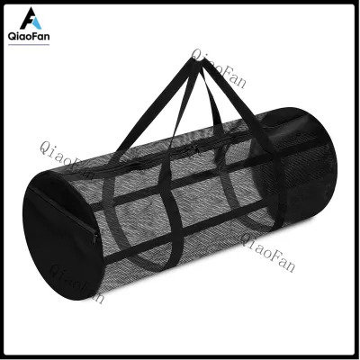 [Qiaof]Diving Mesh Duffel Bag Quick-Dry Ventilation System Mesh Duffel Bag for Scuba Diving Football Equipment Bag