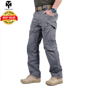 TOMITANY IX9 Mens City Tactical Multi Pocket Large Pocket Military Pants Cotton Military Pants