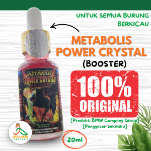 Metabolis Power Crystal Booster Burung Gacor Vitamin Stamina Lomba Mental Tempur Burung Kicau 20ml