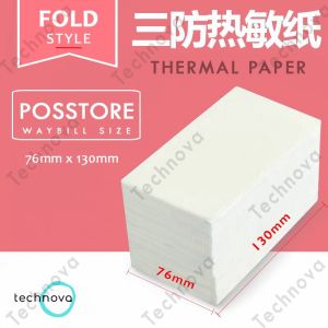 [POSSTORE] Thermal Label Paper Shipping Label Airway Bill Consignment Note [76mm x 130mm]