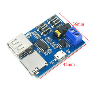Kartu TF U Disk MP3 Format Dekoder Modul Papan Penguat Decoding Modul Pemutar audio 5V USB Micro