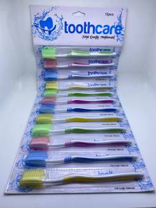 12s Toothbrush Toothcare Toothbrush w/cover 1 sheet