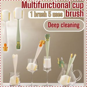 Cup Brush Five-in-one Durable Removable and Assembled Cleaning High Value Waterproof Multi-purpose