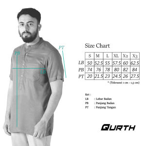 Russ Shirt Kemeja Koko Tangan Pendek Anak Koko Awad Black