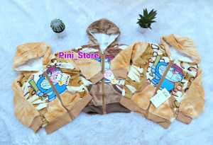 Jaket Bulu Anak 0-2 Tahun Motif Doraemon