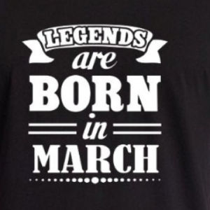 Casual Original Legends Are Born In March Shirt 01 - Vinyl Cut-Out
