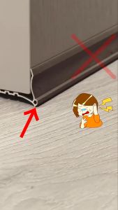 93cm Rubber Door Bottom Sealing Strip Flexible Draft Stopper Wind Dust Noise Reduction Insect