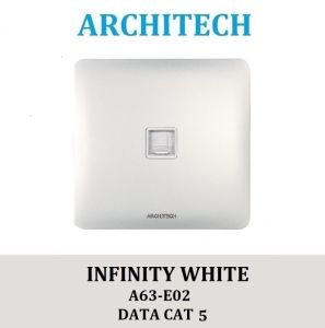 ARCHITECH INFINITY A63-E02 WHITE Stop Kontak/JACK/OUTLET Data Cat 5