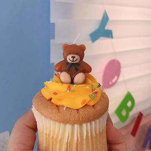 Lilin Ulang Tahun Beruang: Dekorasi Kue Pesta Korea & Lilin Ulang Tahun Tanpa Asap