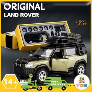Diecast Mobil Land Rover Defender 110 2in1 Bahan Metal Alloy dan ABS Skala 1:43