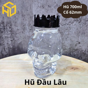 HŨ NHỰA PET 700ML HÌNH ĐẦU LÂU – Bành 40 hũ - ĐỘC LẠ - CỰC THU HÚT - Đựng bánh kẹo trang trí lễ hội halloween
