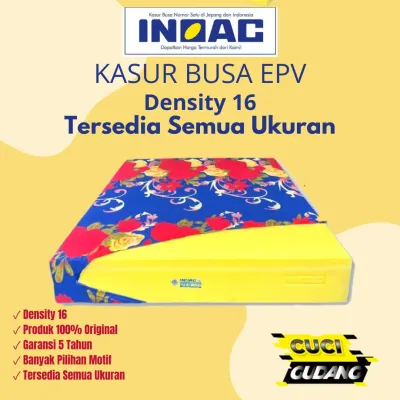 Kasur Busa Inoac Plus Cover D16 Ukuran 180x160x10cm (Muat 3 Orang) TermurahKasur Lantai