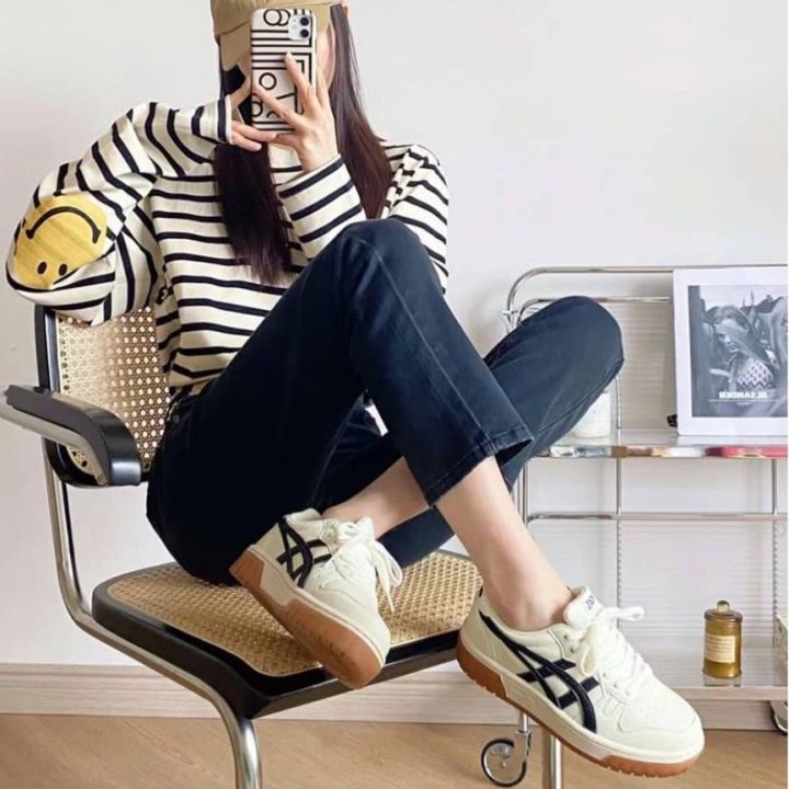 Asics%20Court%20sneakers%20MZ%20black%20and%20cream%20gray%20new%20unique%20design%20popular%20trend%202023%20%5BFull%20Box%5D%20-%20Image%204