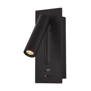 Bedroom Wall lamp Modern Interior wall Light with USB Charging Decoration for bedside Reading Lighting hotel headboard 3W LED