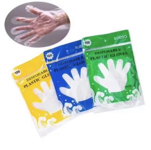 100 Pcs Disposable Plastic Gloves Food Handling Safety Gloves Cleaning Gloves