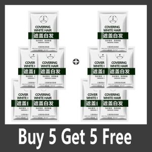 new Herbal Anti-grey Treatment Hair Dye Shampoo White To Black Permanent Repair Natural Color Nourish Scalp Hair Care Products hot