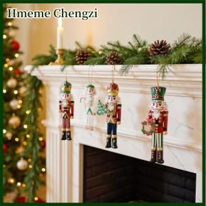 Hmeme 12PCS Nutcracker Wooden Decorative Set - Christmas Gift Party Decoration And Home Decor