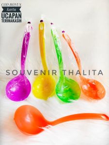 SOUVENIR CENTONG SAYUR WARNA PASTEL IRUS TERLARIS MURAH