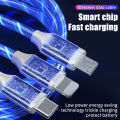 3 in 1 Super Fast Charger for Android with Adapter 240w Charging Flowing Light Up 120Watts. 