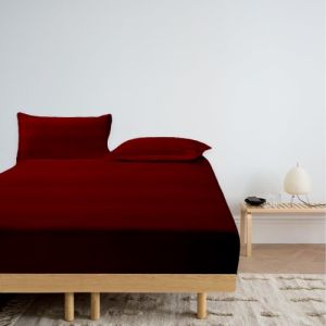 Cadar Ho Quality Stripe Fitted Bedsheet Cotton Getah Keliling Cadar Single Queen King Bed Sheet