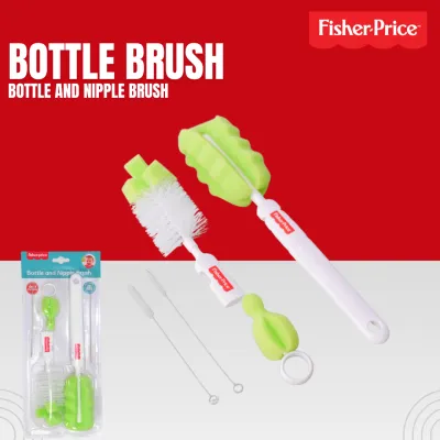 Fisher Price Bottle and Nipple Brush Foam Green