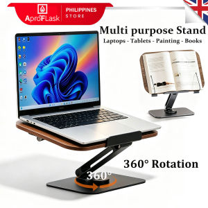 AproFlask Laptop Stand 360°Rotate Book Stand for Reading Stand Adjustable Angle Tablet Holder