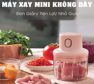 (MIỄNSHIP)Máy xay tỏi ớt sạc pin - Dụng Cụ Xay Tỏi Ớt Kéo Tay Gia Đình Mini Cối Xay Tỏi Ớt Bằng Tay Đa Năng. Dụng Cụ Xay Nghiền Nhỏ Tỏi Ớt Gừng Rau Gia Vị Củ Quả Cầm Tay Siêu Tốc Máy xay hành tỏi xay thịt loại tốT