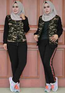 MRSBAJU - SETELAN WANITA / SETELAN MUSLIM / SETELAN KEKINIAN / SETELAN MURAH - YX SET TRAINING JAKET YONAS