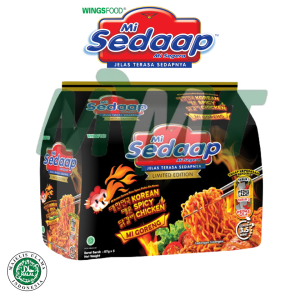 Mi Sedaap Korean Spicy Chicken / Korean Spicy Soup Noodles / Korean Cheese Buldak / Singapore Laksa