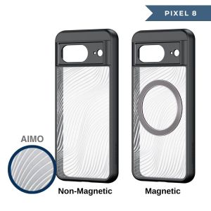 DUX AIMO Magnetic Phone Case for Google Pixel 10 9 Pro XL 10 Pro 8 Flowing Lines Pattern Shockproof Cover Casing