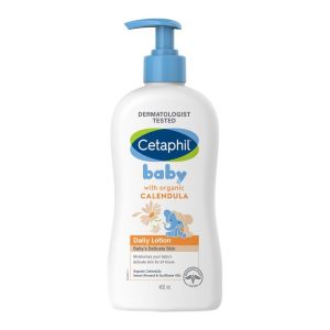 Cetaphil Baby Daily Lotion Pelembap Bayi Kulit Sensitif Shea Butter Organic Calendula