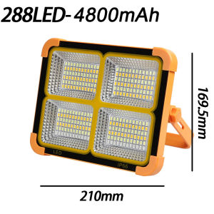 Solar Emergency Lights Solar LED USB Light IP66 Waterproof 4 Modes Working Lamp SOS Warning Light Outdoor Camping Lamp