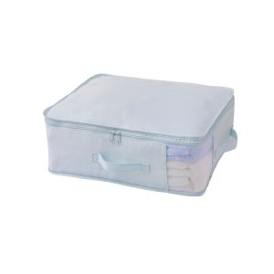 CMIEWN5 Visible Bed Sheet Storage Bag Large Capacity Folding Blanket Storage Container Multi-functional with Handle Moving Packing Bag for Home