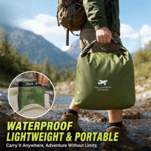 Waterproof Oxford Cloth Storage Bag Large Capacity Foldable Carry Handle Camping Hiking Travel